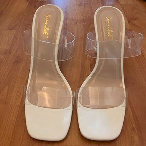 Clear Block Heels